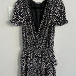 Amanda Uprichard Velma Dress Black White Polka Dot Photo 0