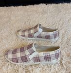 Brooks Brothers Slip On Sneakers Women's Plaid Pattern Casual Shoes Size 9 Photo 3