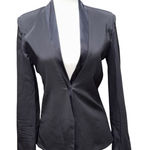 Alexis  Black Crochet Lace Back Blazer Jacket-Size M Photo 0