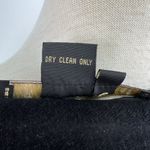 TESORI SZ S 100% Cashmere Black Long Sweater Satin Trim Long Sleeves Photo 8