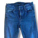 Mother The Looker Ankle Fray Size 27 Night Hawk Black Designer Denim Photo 3