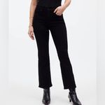Madewell NWT Black Petite Mid Rise Kick Out Crop Jeans Size 26 Petite Photo 8