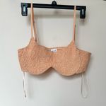 Le lis Lexi Top Women’s Med Oversized & Matched Bra Set Peach Button Up NWT Photo 6