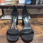 Lulus ‎ Black Suede Strappy Heels Size 10 Photo 4