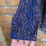 Lucky Brand  Women's Boho Floral Smocked Babydoll High Low Hem Long Sleeve Blouse Photo 2