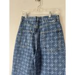 Urban Outfitters iets frans Monogram Denim Baggy Boyfriend High Rise Jeans Women’s Size 27 Photo 5