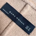 ZARA Handmade Camel Beige Waterfall Wool Blend Draped Coat Photo 8