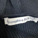 Abercrombie & Fitch Black Rib Knit V-neck Long Sleeve Sweater Bodysuit Top Sz S Photo 2