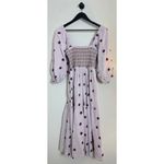 Free People  Dahlia Embroidered Maxi Dress in Frost Lavender Combo Size X-Small Photo 8