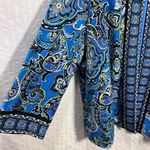 Joan Rivers  Perfect Paisley knit open front jacket with 3/4 sleeves Photo 5