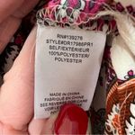 DR2 Floral‎ Paisley Blouse Top S Brown Photo 4