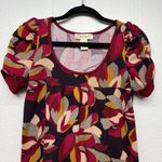 Vintage Younique Babydoll Sweater Top Womens S Floral Y2K Puff Sleeve Fairy Boho Red Photo 2