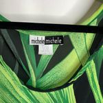 Loft michele michelle Deadstock Green Tropical Leaf Tank Top Sz 8 Photo 2