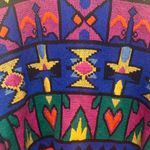 Vintage Laevis Japan Wool Knit Sweater Bold 80s/90s Geometric Pattern Size Large Yellow Photo 8