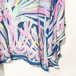 Lilly Pulitzer Small/Medium Silk Muticolor Poncho Short Sleeve Top Photo 1