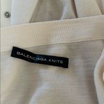 Balenciaga Cream Snap front Cardigan, Size XL, NWOT. Photo 6