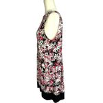 J.Jill  Dress Women Petite Medium Pink White Floral Tank Shift Knee Length Knit Photo 3