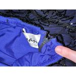 Sean Collection Women’s Vintage Blue Silk Beaded Gown Dress LARGE Photo 10