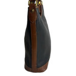 Dooney & Bourke Vtg Large Hobo Black Leather Bag shoulder Purse Photo 4