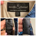 Needle & Thread  Blue Floral Sequin Sleeveless Mini Dress Size US 2 Photo 5