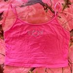 hot pink angel heart silver rhinestone cami Photo 5