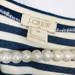 J.Crew | Blue White Striped Side Zip Knit Dress Photo 5