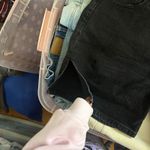 Abercrombie & Fitch  The 7” Dad Short High Rise Size 6 Black Denim Photo 5