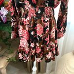 ZARA Floral Printed Fit and Flare Tiered Mini Dress in Multicolor Photo 8