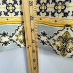Lulus Dress XS Yellow Ivory Baroque Tile Print Mod Shift Mini Resort Travel Photo 3