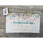 Thrive Cosmetics Makeup Bag Throw Kindness Around Like Confetti NWT Travel‎ Case Photo 1