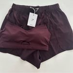 Gymshark Scallop Hem Shaped Shorts & Balcony Peekaboo Sports Bra Set Photo 0