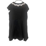Women's Plus Size 5XL Halloween Bats Embroidered Gothic Spider Web Dress Black Photo 8