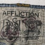Affliction Y2K Men's  Patch Destroyed Blake Distressed Jeans Light Wash Size 31 Photo 6