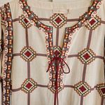 Tory Burch Embroidered Caftan Dress Geo Print Size Small Photo 8