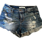 Eunina High Rise cut off distressed denim shorts Photo 0