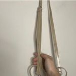 Open Cage Bucket Bag Detachable Adjustable Shoulder Strap Tan Photo 3