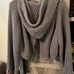 POL Gray Semi-cropped Sweatshirt Hoodie Photo 1