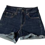 American Eagle  Outfitters Blue Super Stretch Denim Shorts Women's Size 0 | 1-16 Photo 0