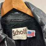 Schott USA Schott Sportswear USA Made Black Leather Biker Zip Removable Fleece Lined Jacket Photo 3