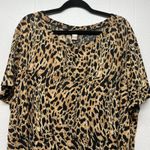 White Stag Animal Print Top Women 4X Casual Stretch Workwear Party Event Evening Photo 2