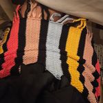 English Factory Multi Colored Fringe Skirt Photo 3