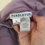 Pendleton  reversible floral/solid purple zip up vest M Photo 4