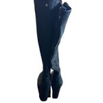Sam Edelman Boots Womens Size 9.5 Black Suede Caprice Knee High Tall Block Heel Photo 2