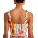 AQUA Multistripe Crop Tank Women's Top Size Medium Photo 1