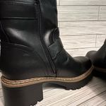 Esprit NWT  Womens Chunky Black Heeled Combat Boots Photo 5