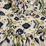 Rose + Olive  Floral Smocked Top like new. Small Photo 2