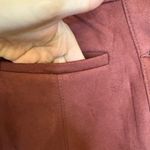 Maurice's  Maroon Faux Suede Button Front Mini Skirt Boho 70s Fall Style 12 Photo 4