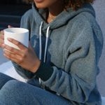 Feat Gray Pullover Sweater Hoodie Photo 0