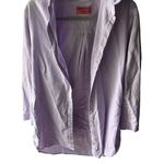 Maaji  Women’s Floret Lavender Button-Up Cover-Up Linen Blend Photo 1