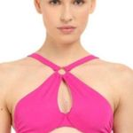 L'AGENT by Agent Provocateur Adrina Pink Cut Out Swim Top Photo 0